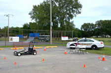 Sheriff Squad and the SIDNE car demonstration setup
